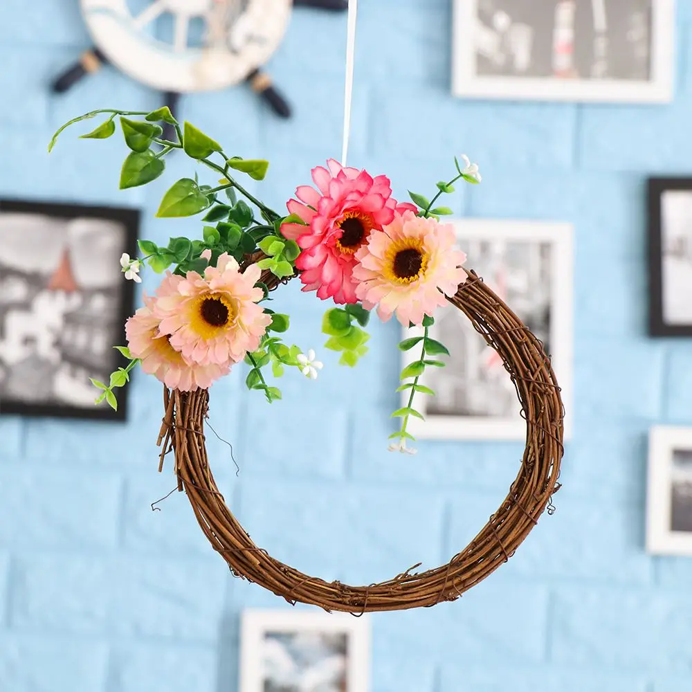 8-30CM Christmas Artificial Wreath Wicker Vine Ring Festival Rattan Garland Xmas Party Decoration Garlands