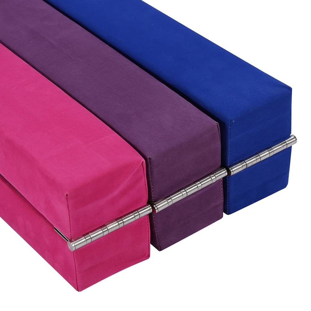 7FT Suede Folding Balance Beam Gymnastics Gym Training Equipment Hard Wearing DE Folding Training Balance Beam