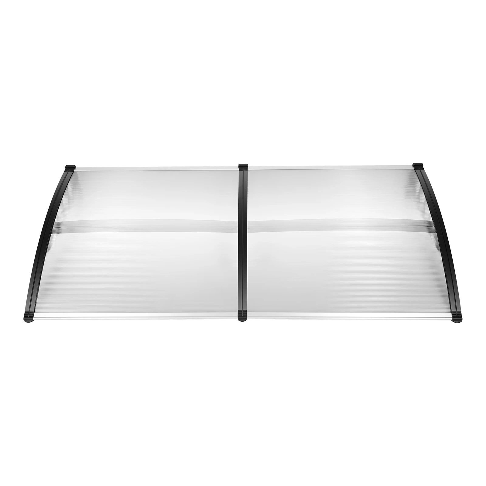 115*90*24cm Aluminum Polycarbonate Front Door Canopy Solid Durable Super Load-bearing Sound Insulation Flame Retardant