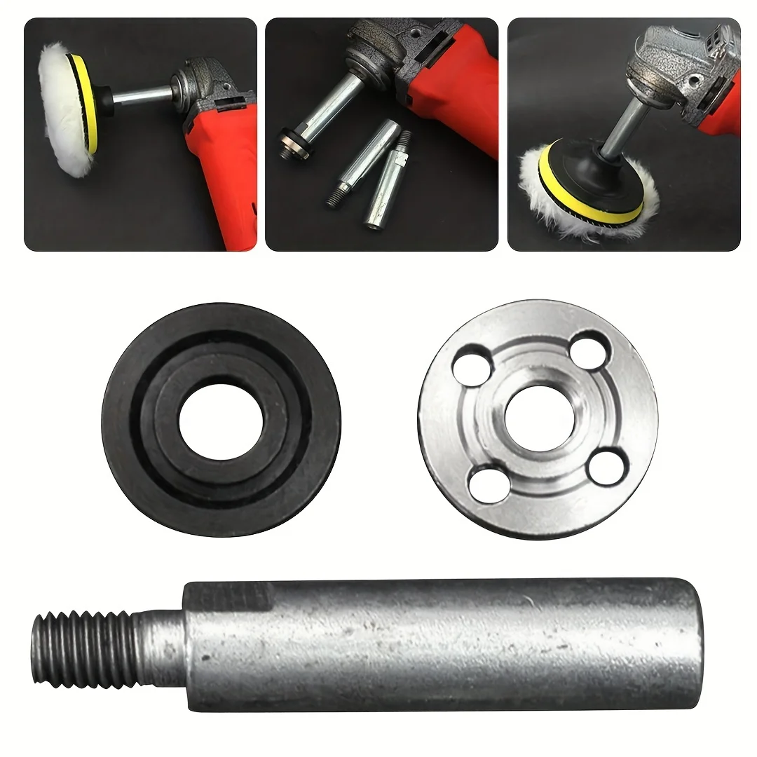 3pcs/Set M10 Angle Grinder Extension Connecting Rod Adapter Rod 65mm