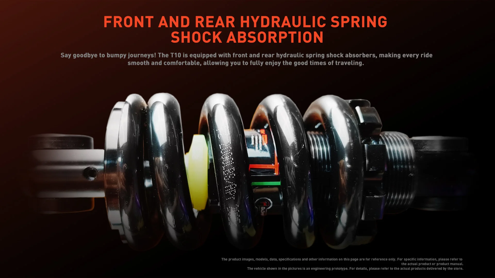 JOYOR T10 Adult Electric Scooter Dual Motor 60V18AH Battery Off-Road 10-Inch Tire Foldable E-Scooter for Off-Pavement