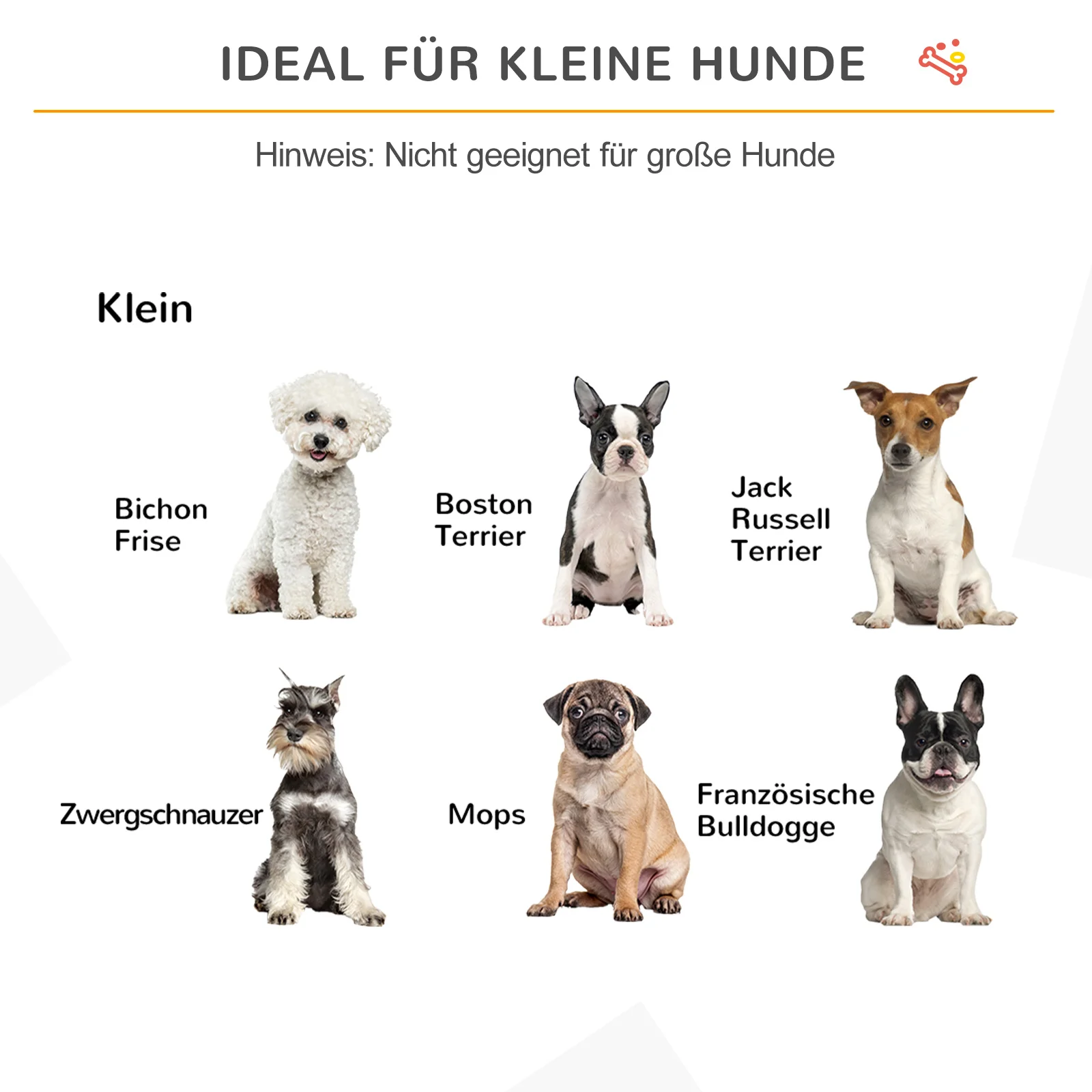 Dog barrier, safety gate, dog gate, configuration gate, 3-piece with two support feet, stable, foldable, MDF, white