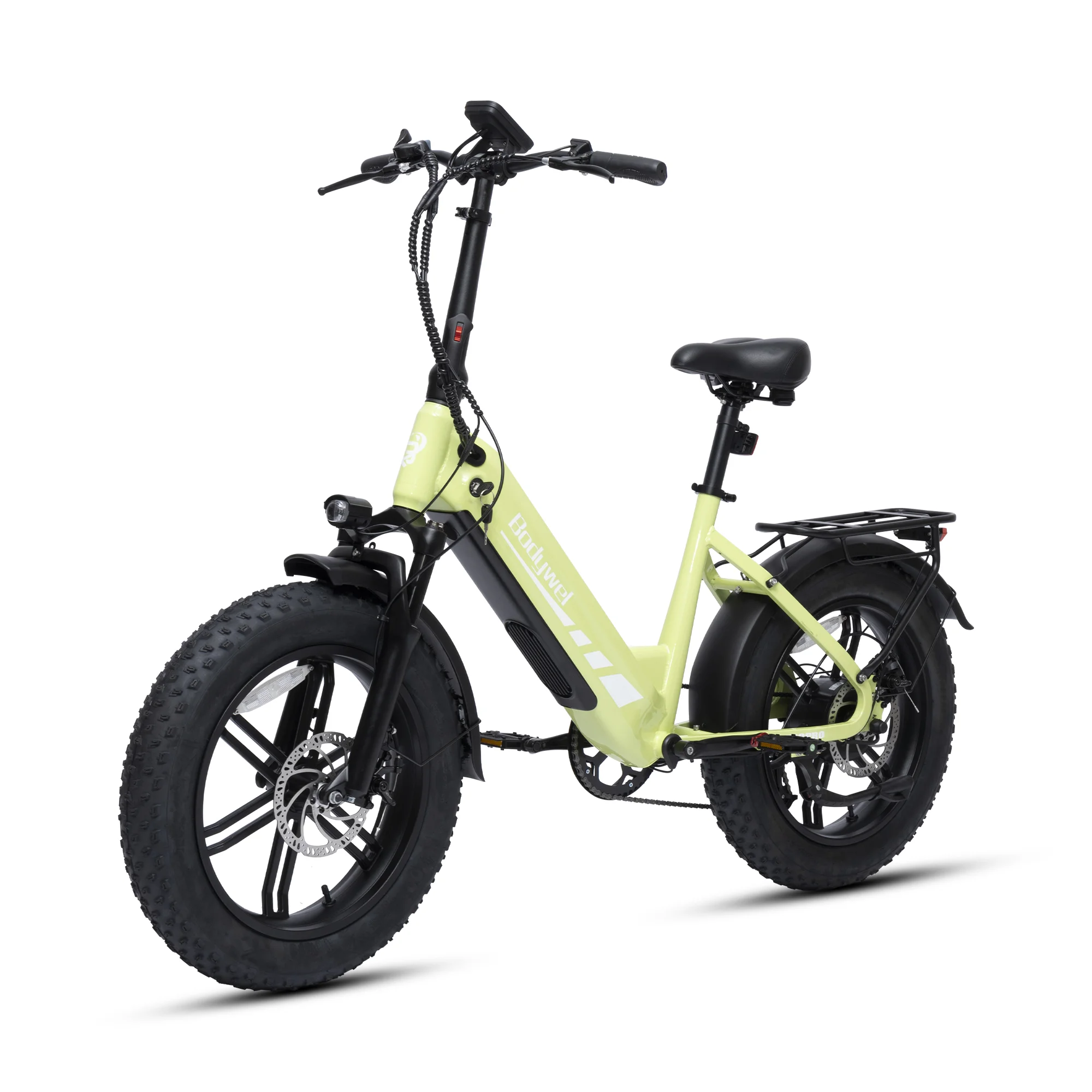 Bodywel F20 Pro Electric Bike for Adults 48V20AH Battery 20 Inch Tires Snowmobile Style E-Bicycle