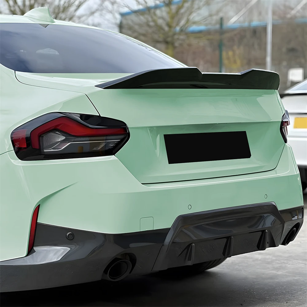 Glossy Black Rear Wing Spoiler Diffuser Exterior Tuning Kit Car Modification Accessory For BMW 2 Series G42 M2 G87 2022+