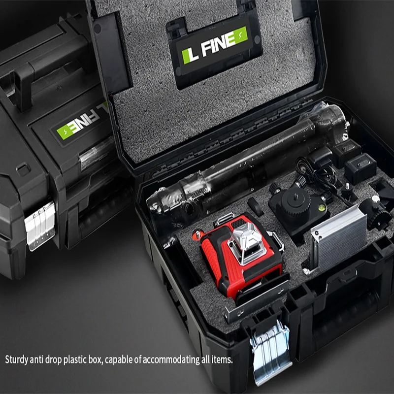 16 Line 4D Laser Level Four Lasers Emit 360° Horizontal & Vertical Laser Lines Professional Laser Leveling Tool for Construction