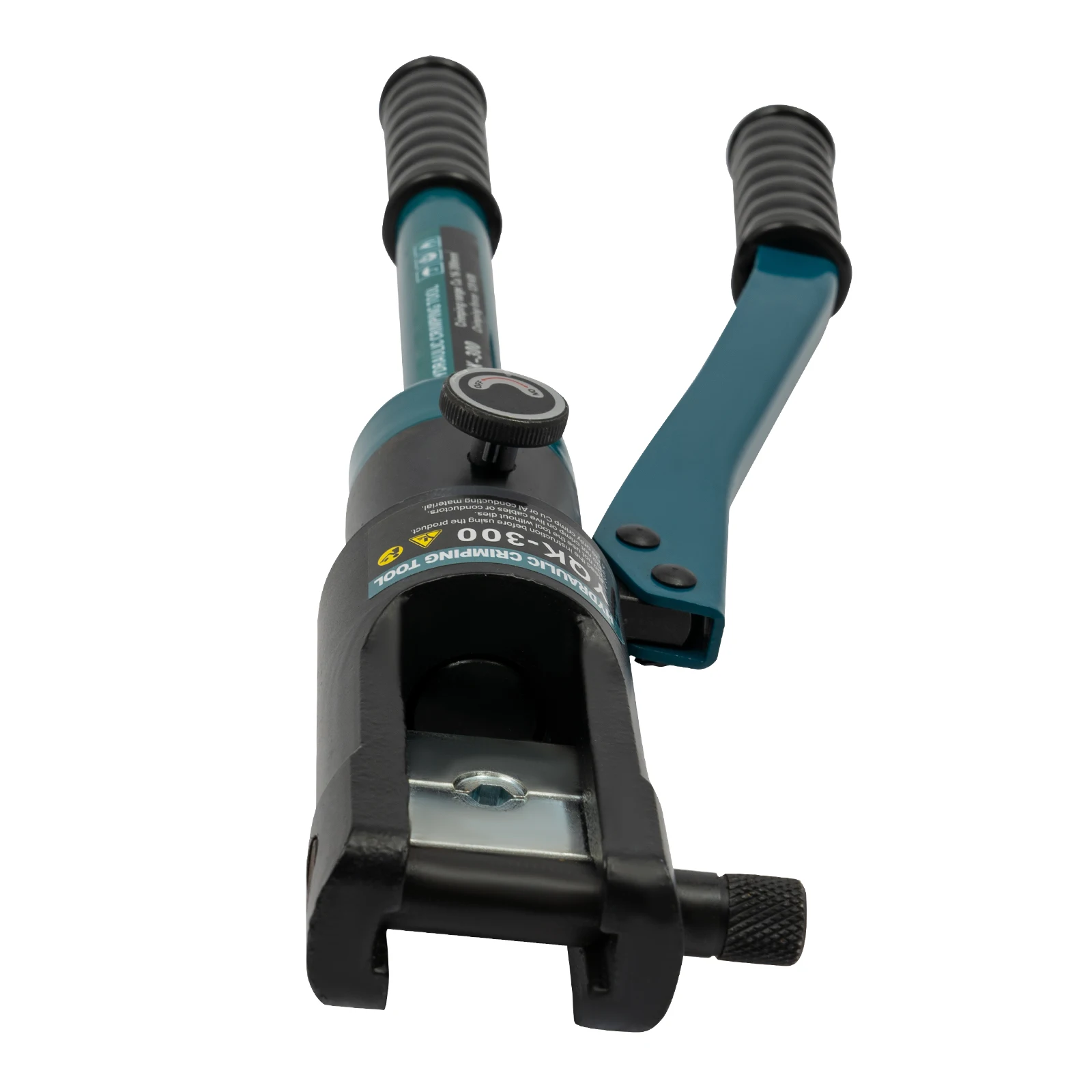  Hydraulic Crimper w/ 11 Pairs of Dies, YQK-300 Hand Operated Hydraulic Crimping Tool Manual Hydraulic Tube Crimper Set