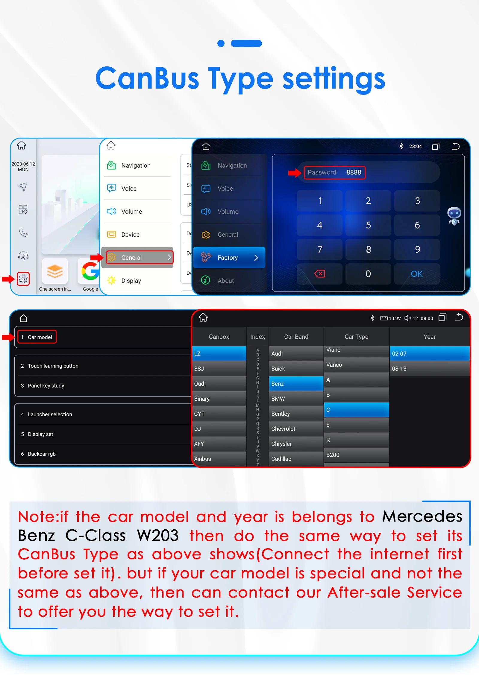 9" 2Din Android 13 Car Radio For Mercedes Benz CLC W203 C-Class C180 C200 CLK200 CLK W209 Navi GPS 4G CarPlay autoradio 8G 128G