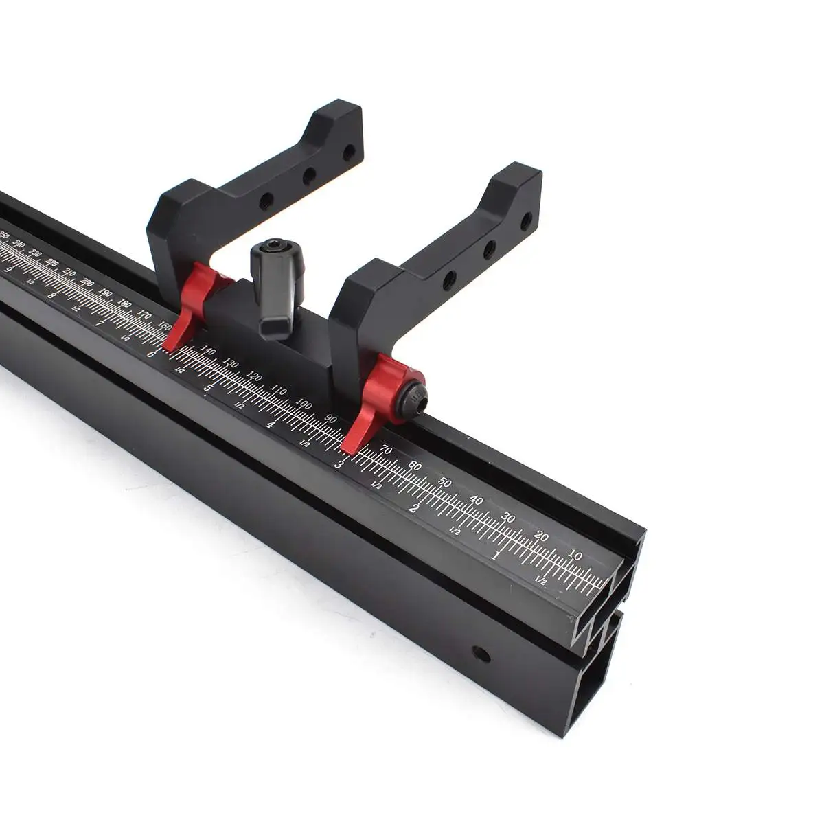 ENJOYWOOD 400 to 765mm Woodworking Fence Miter Gauge With T Tracks Backer DIY Table Saw Router Box Joint Jig Woodworking Tool