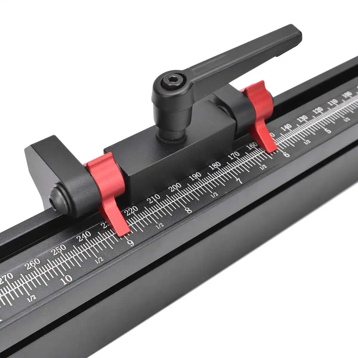 ENJOYWOOD 400 to 765mm Woodworking Fence Miter Gauge With T Tracks Backer DIY Table Saw Router Box Joint Jig Woodworking Tool
