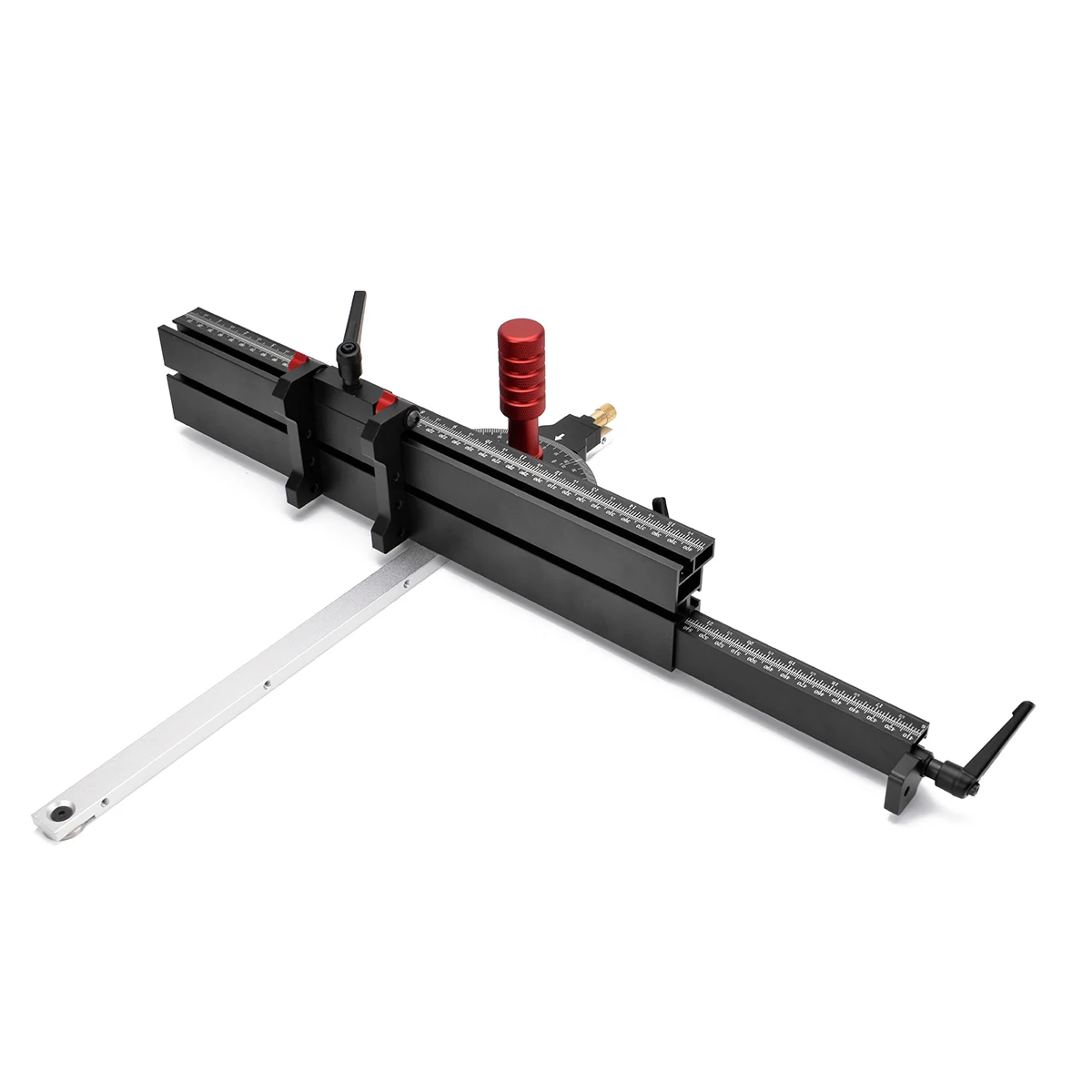 ENJOYWOOD 400 to 765mm Woodworking Fence Miter Gauge With T Tracks Backer DIY Table Saw Router Box Joint Jig Woodworking Tool