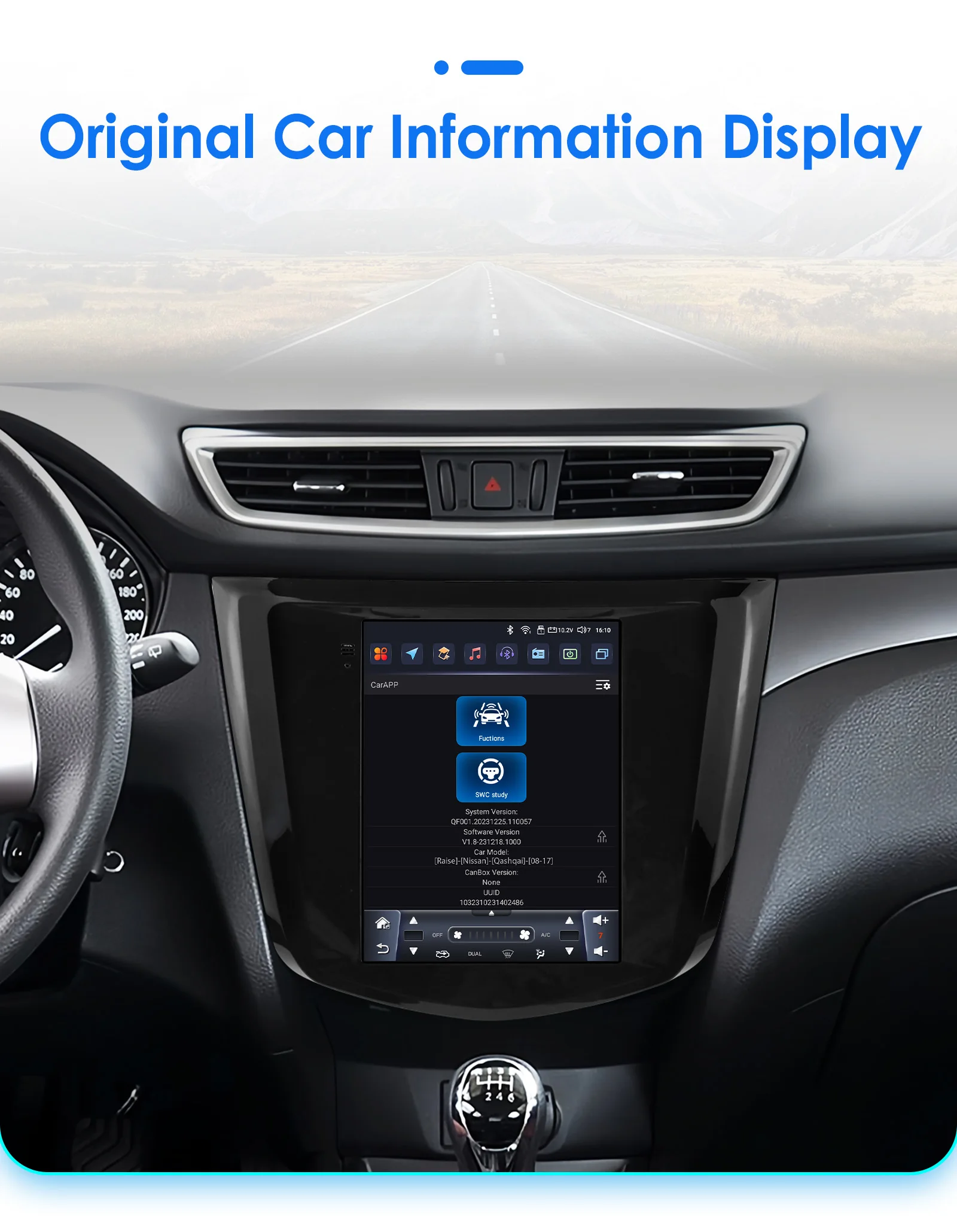 9.7inch 2DIN Android 13 Car Radio for Nissan Qashqai J11/X-Trail 3 T32 2013-2017 Multimedia Stereo Wireless Carplay 360Camera
