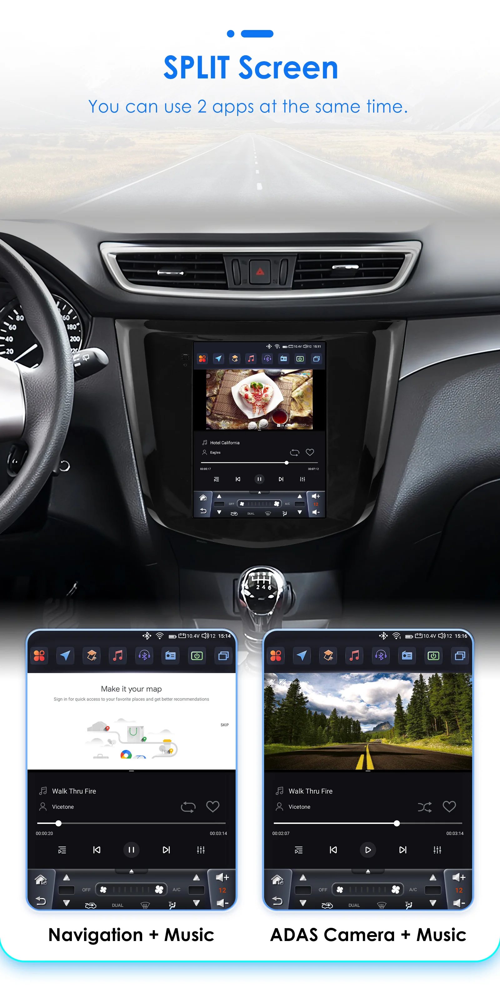 9.7inch 2DIN Android 13 Car Radio for Nissan Qashqai J11/X-Trail 3 T32 2013-2017 Multimedia Stereo Wireless Carplay 360Camera