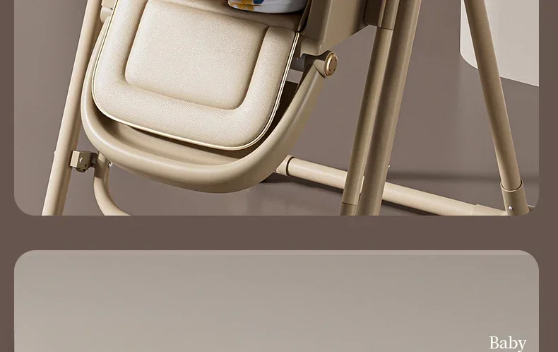 Lightweight Children's Dining Chair Multifunctional Baby Dining Chair with Adjustable Seat Height 2-in-1 Baby Rocking Swing