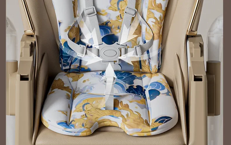 Lightweight Children's Dining Chair Multifunctional Baby Dining Chair with Adjustable Seat Height 2-in-1 Baby Rocking Swing