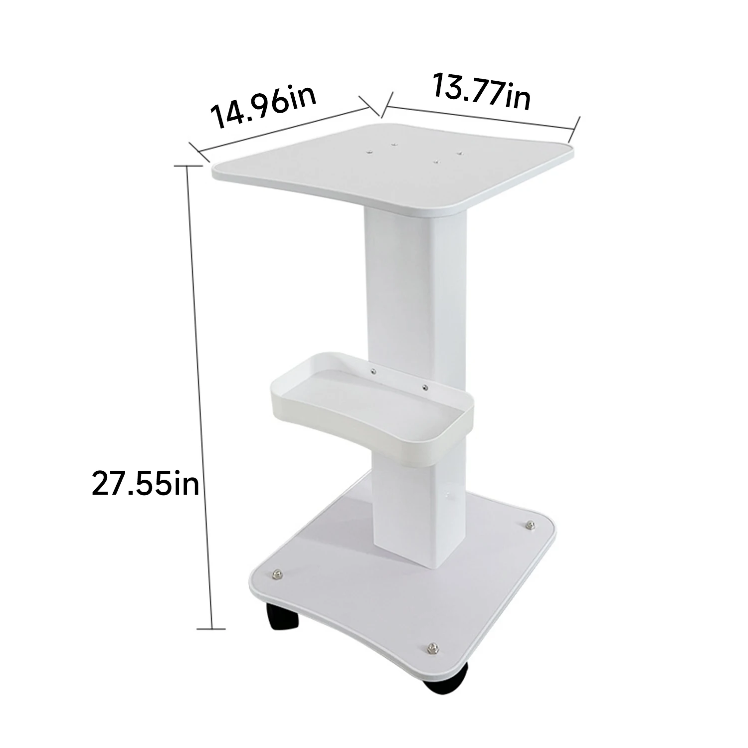 SPA Beauty Storage Beauty Salon Stand Rolling Trolley Cart Equipment Machine Holder Organizer 3 Tier Salon Table Wheel Holder