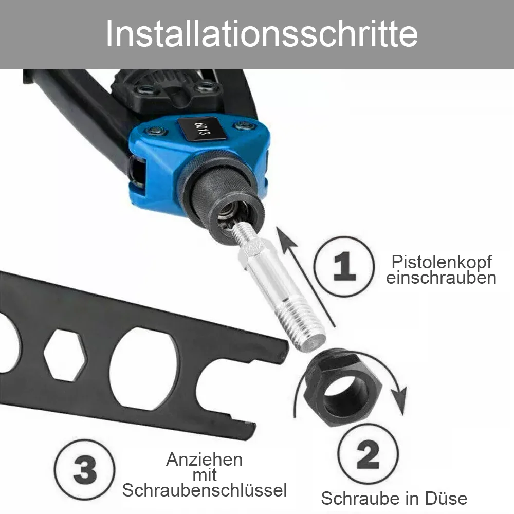 110-Piece Rivet Pliers Set Professional Riveting Tools Set M3 M4 M5 M6 M8 M10 M12 Manual Riveter Thread Riveter Pliers Machine