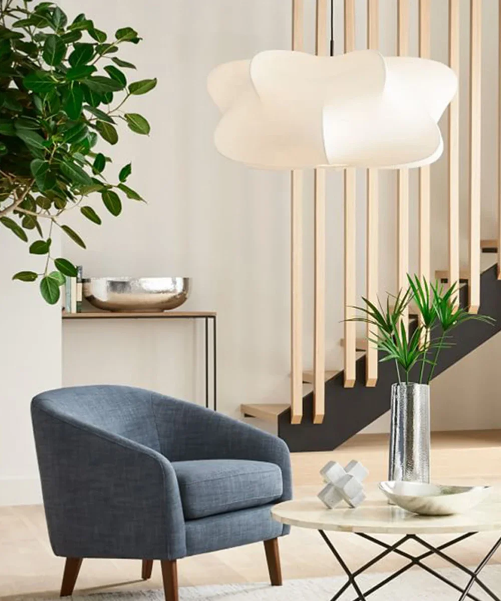 Cirrus Pendant Light Special-shaped Silk Lights Creative Design Wabi Sabi Light for Living Room Dining Room Office Desk Light