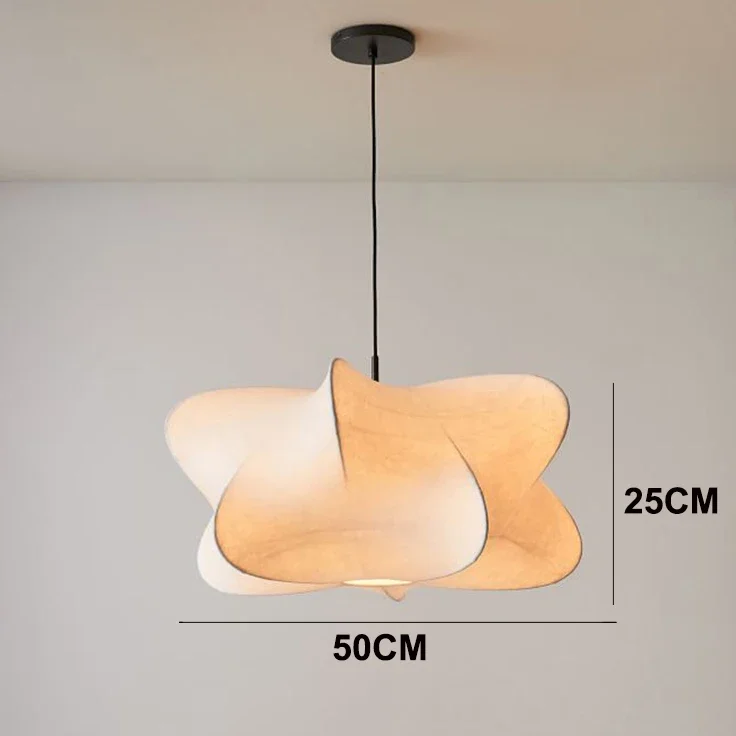 Cirrus Pendant Light Special-shaped Silk Lights Creative Design Wabi Sabi Light for Living Room Dining Room Office Desk Light