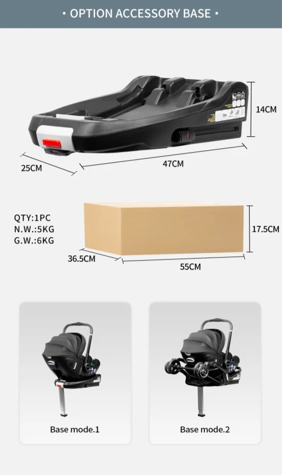 Portable 3-in-1 Baby Stroller Newborn Baby Sleeping Basket Multi-function Child Car Seat Luxury Baby Carriage Foldable
