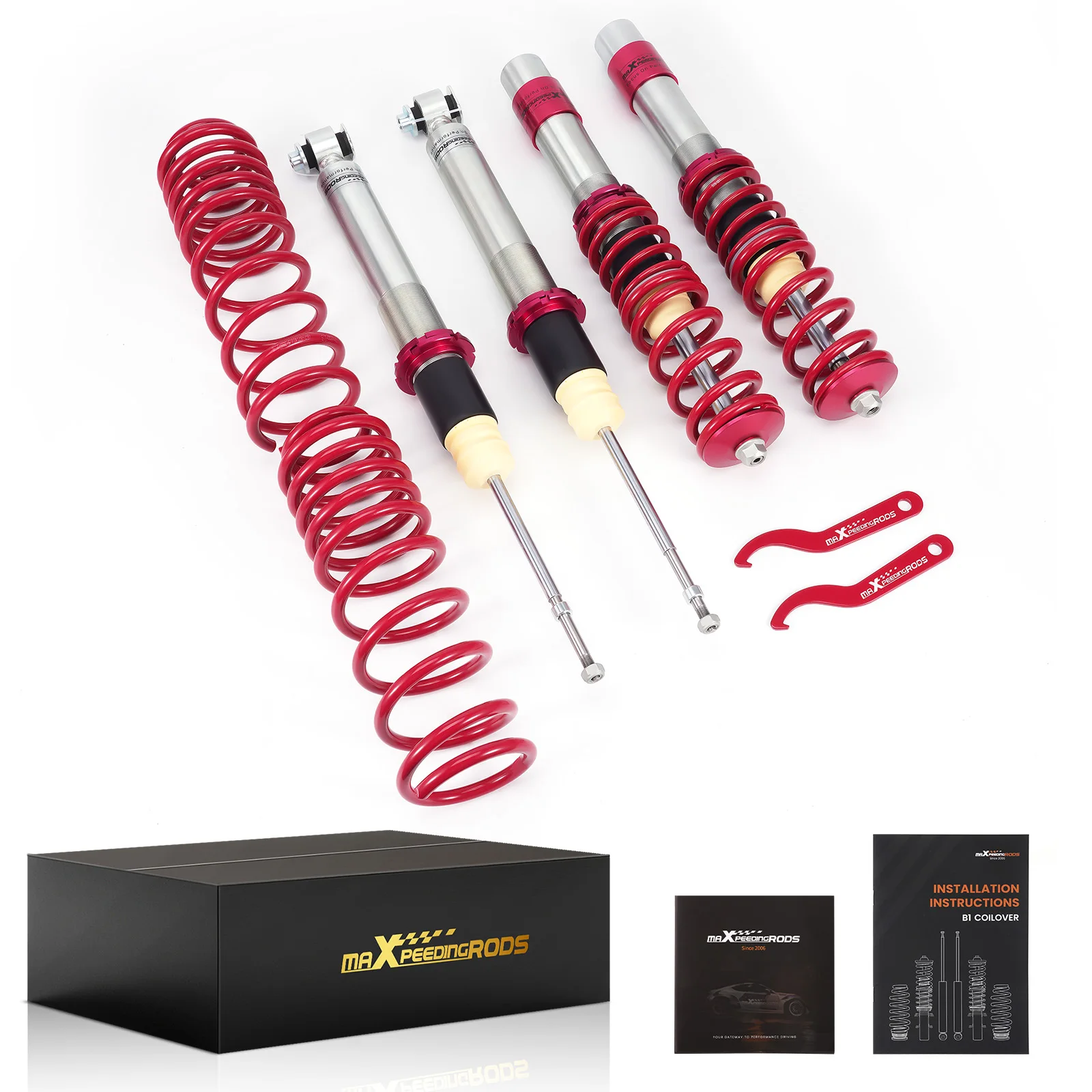 Coilover Suspension Struts for BMW 5 Series 520i 523i 528i 530i 525TD 530D E39 Adjustable Height Coil Spring Shock