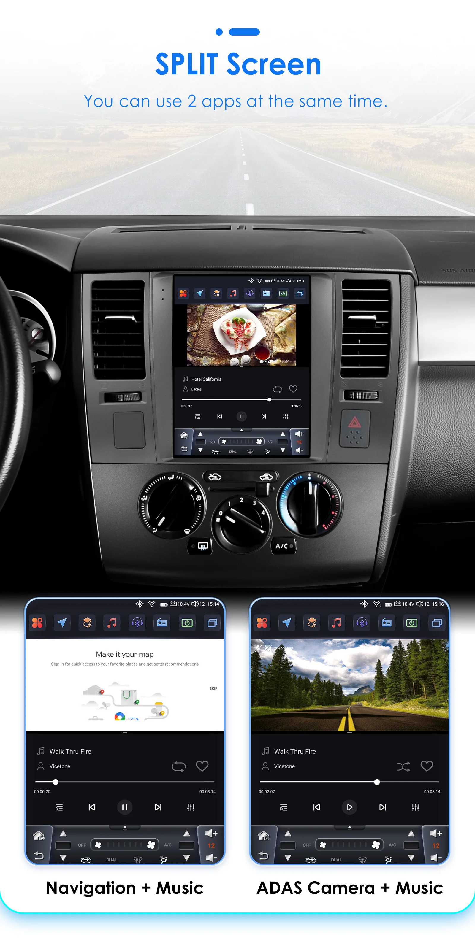 Hizpo For Tesla Style Carplay Car Radio for Nissan Tiida C11 2004-2013 2Din Multimedia Player GPS Navigation 9.7 Inch Android 13