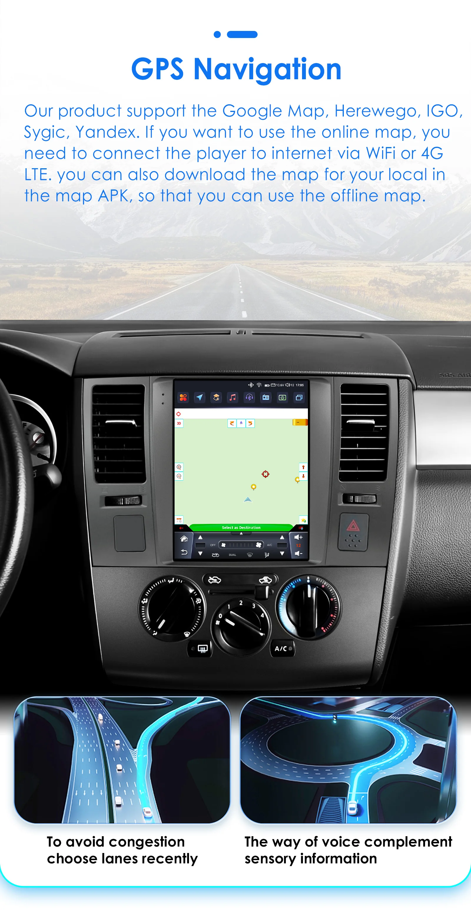 Hizpo For Tesla Style Carplay Car Radio for Nissan Tiida C11 2004-2013 2Din Multimedia Player GPS Navigation 9.7 Inch Android 13