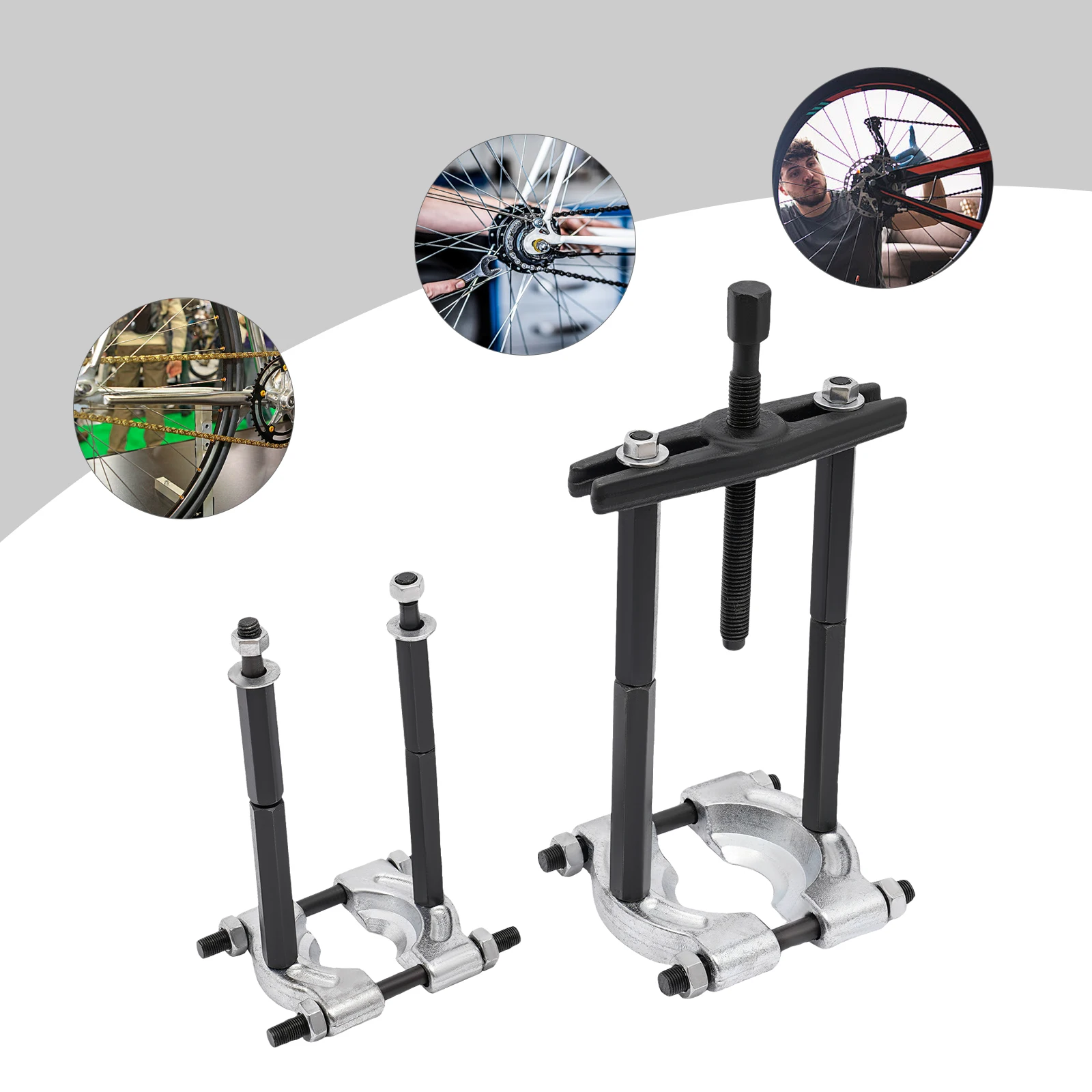 12Pcs/14Pcs Bearing Puller Set for Dismantling Vehicle Transmissions, Gears, Pulleys, Bearings, Steering Wheels