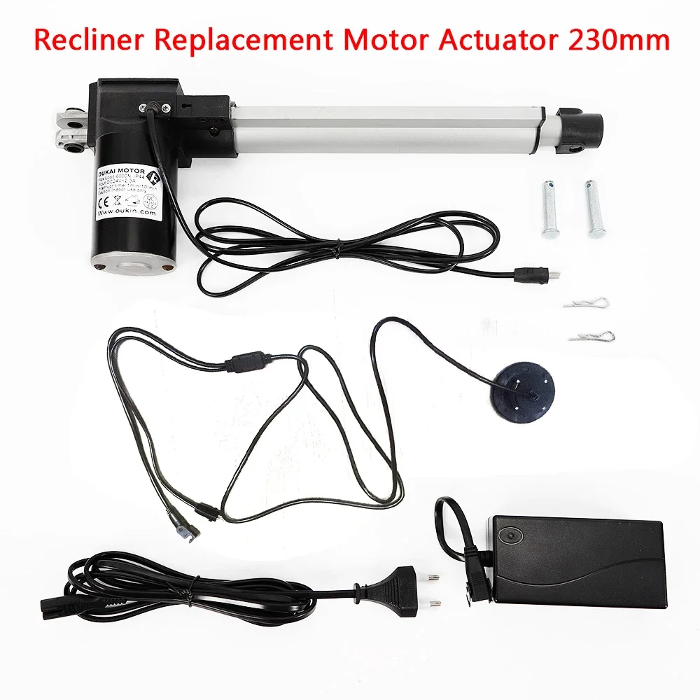 24V 600KG Recliner Actuator 230mm Stroke CE IP44 Home Office Furniture Durable Replacement Motor Easy Install