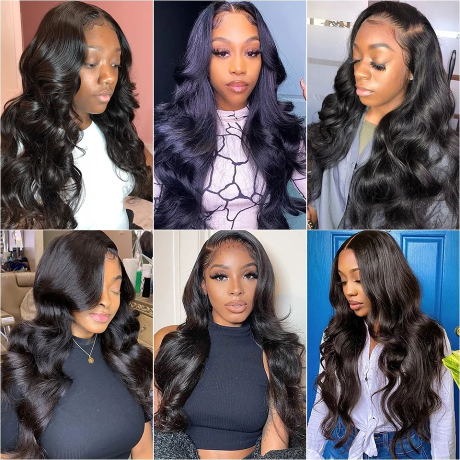 Body Wave Lace Closure With Hair Bundles 100% Human Hair Bundle With 2x6 4x4 5X5 Transparent Closure Remy Hair Weave Extensions