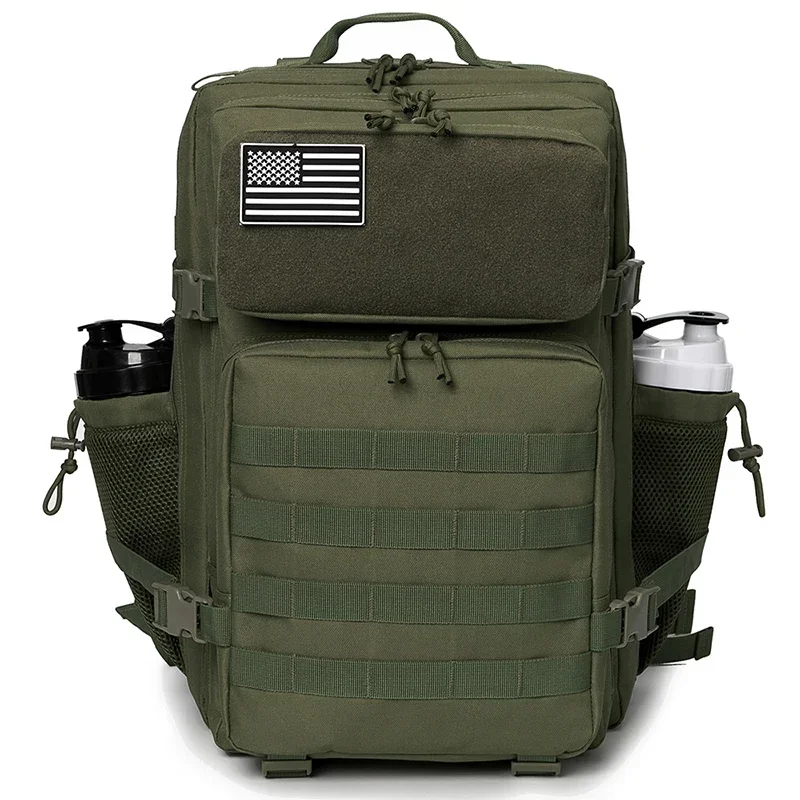 45L Tactical Backpack for Outdoor Sports Hiking Climbing Travel with Bottle Holder Travel Backpacks Camping Gear for Women/Men