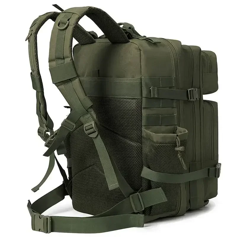 45L Tactical Backpack for Outdoor Sports Hiking Climbing Travel with Bottle Holder Travel Backpacks Camping Gear for Women/Men