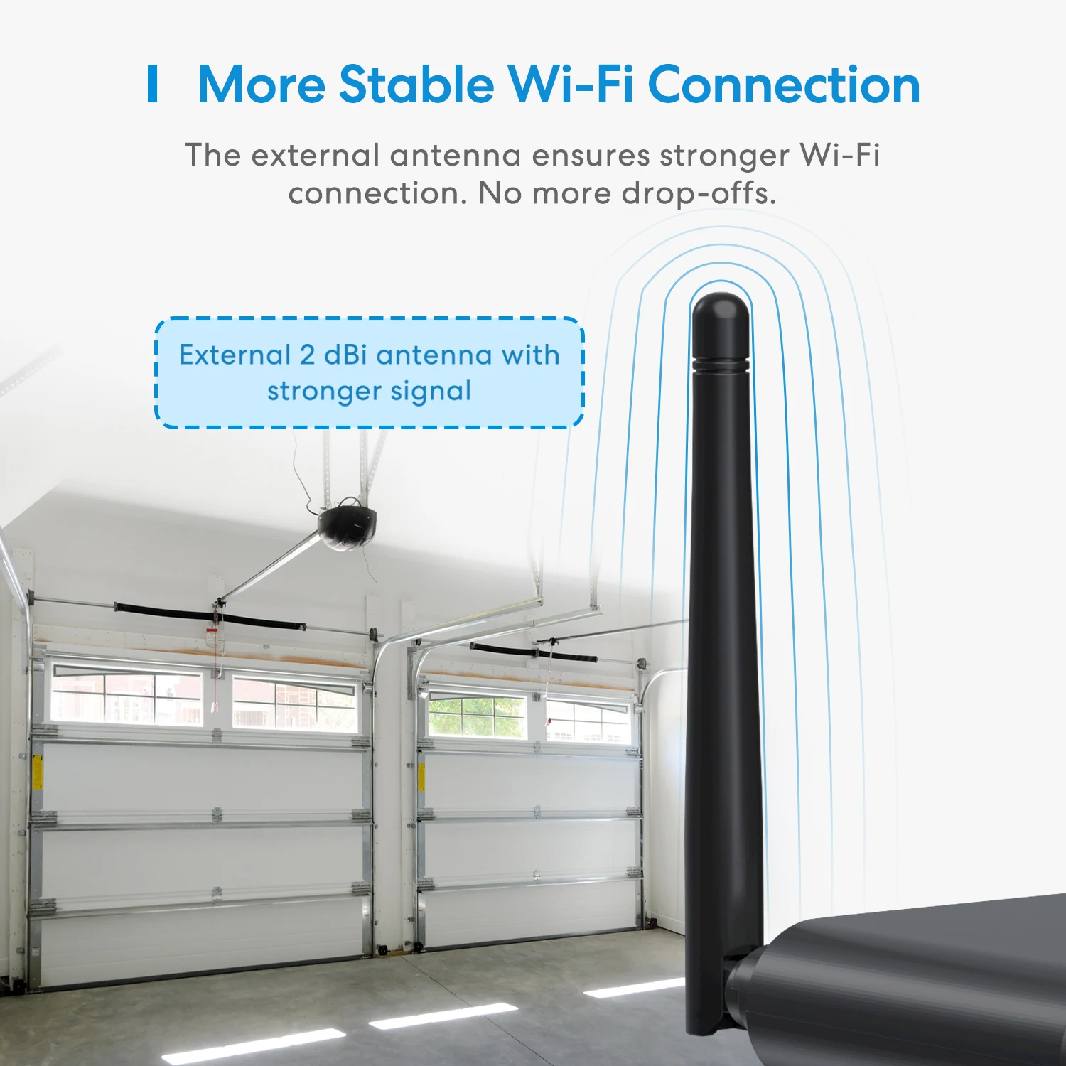 Meross Smart Garage Door Opener with External Antenna Up to 3 Single Doors EU Version Support HomeKit Alexa Google Home