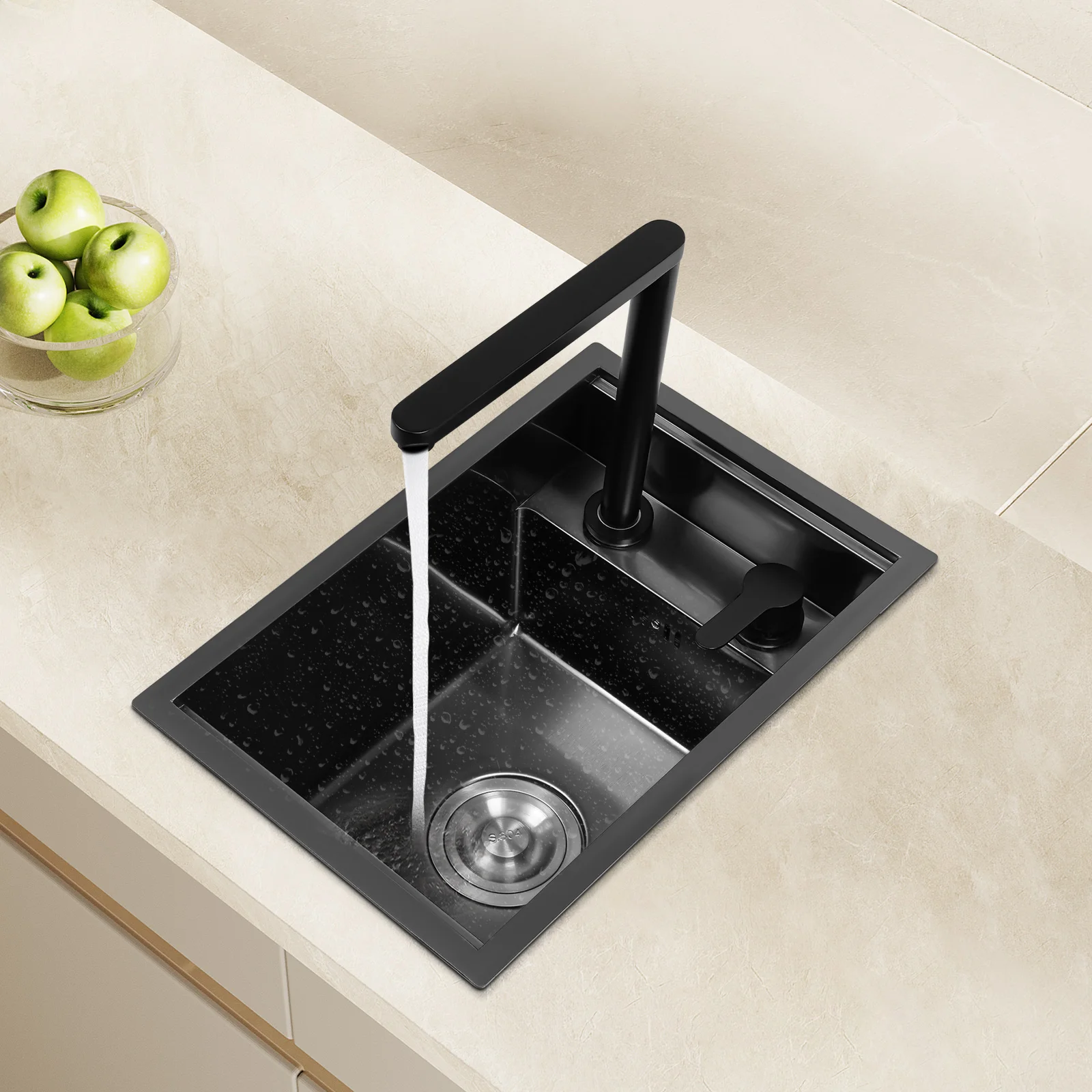 Kitchen Sinks Invisible Sink for Kitchen Bar Embedded Countertop Sink