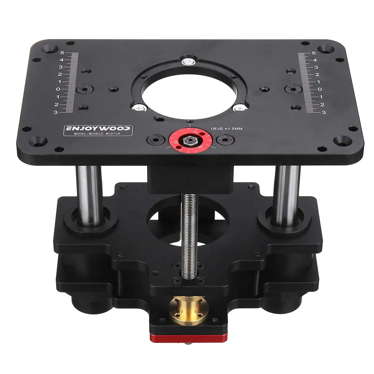 GD7 PRO Router Lift for 65mm 69mm Wood Router Table Set Up Lift with Plate Precision Woodworking Tool by ENJOYWOOD