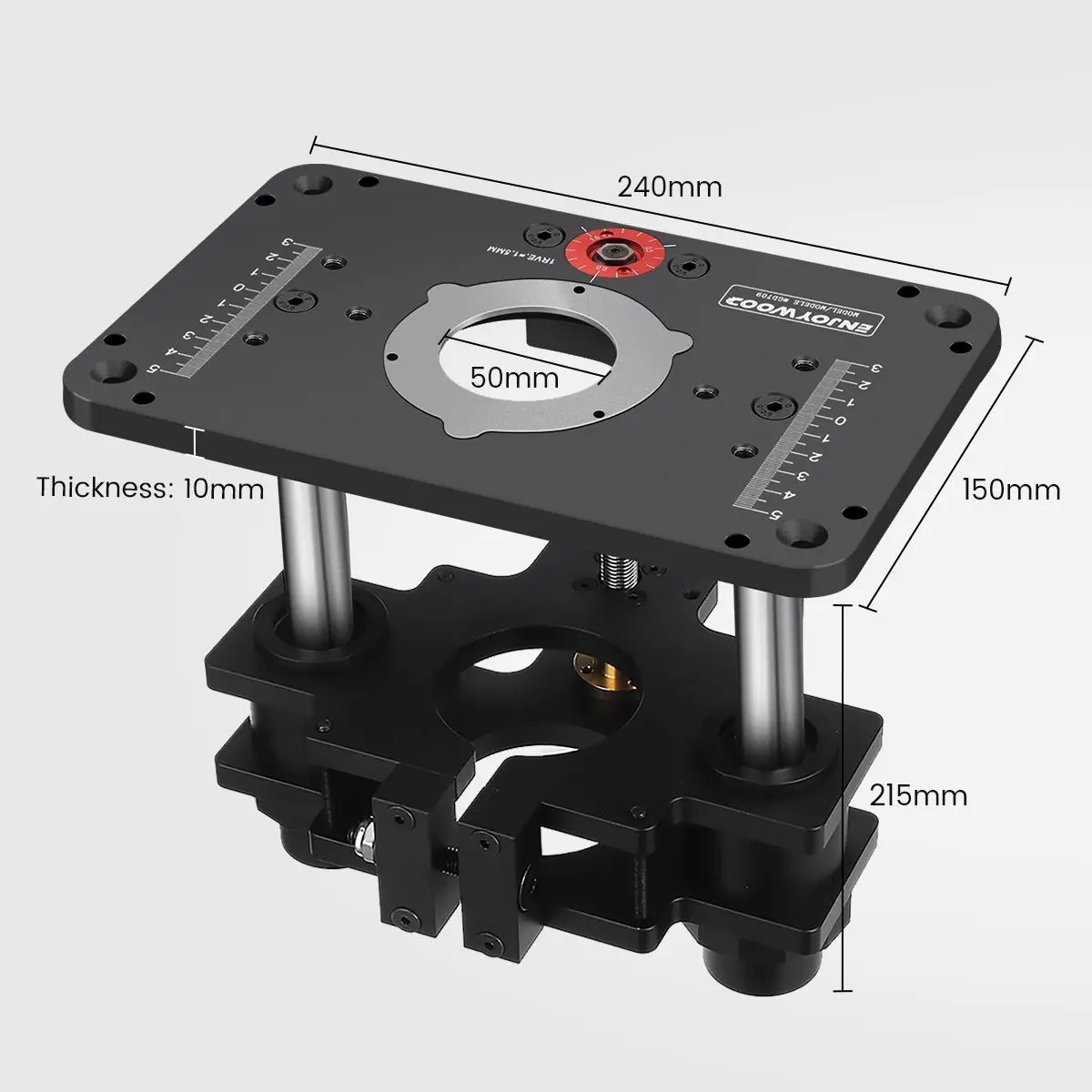 GD7 PRO Router Lift for 65mm 69mm Wood Router Table Set Up Lift with Plate Precision Woodworking Tool by ENJOYWOOD