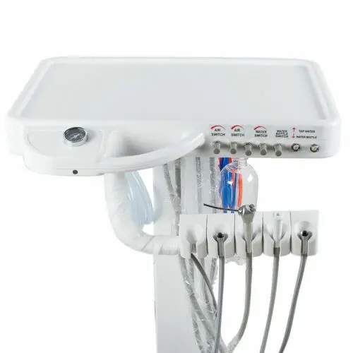 Einheit Tragbarer Rollwagen Dental Portable Mobile Self Delivery Cart Unit 4Loch