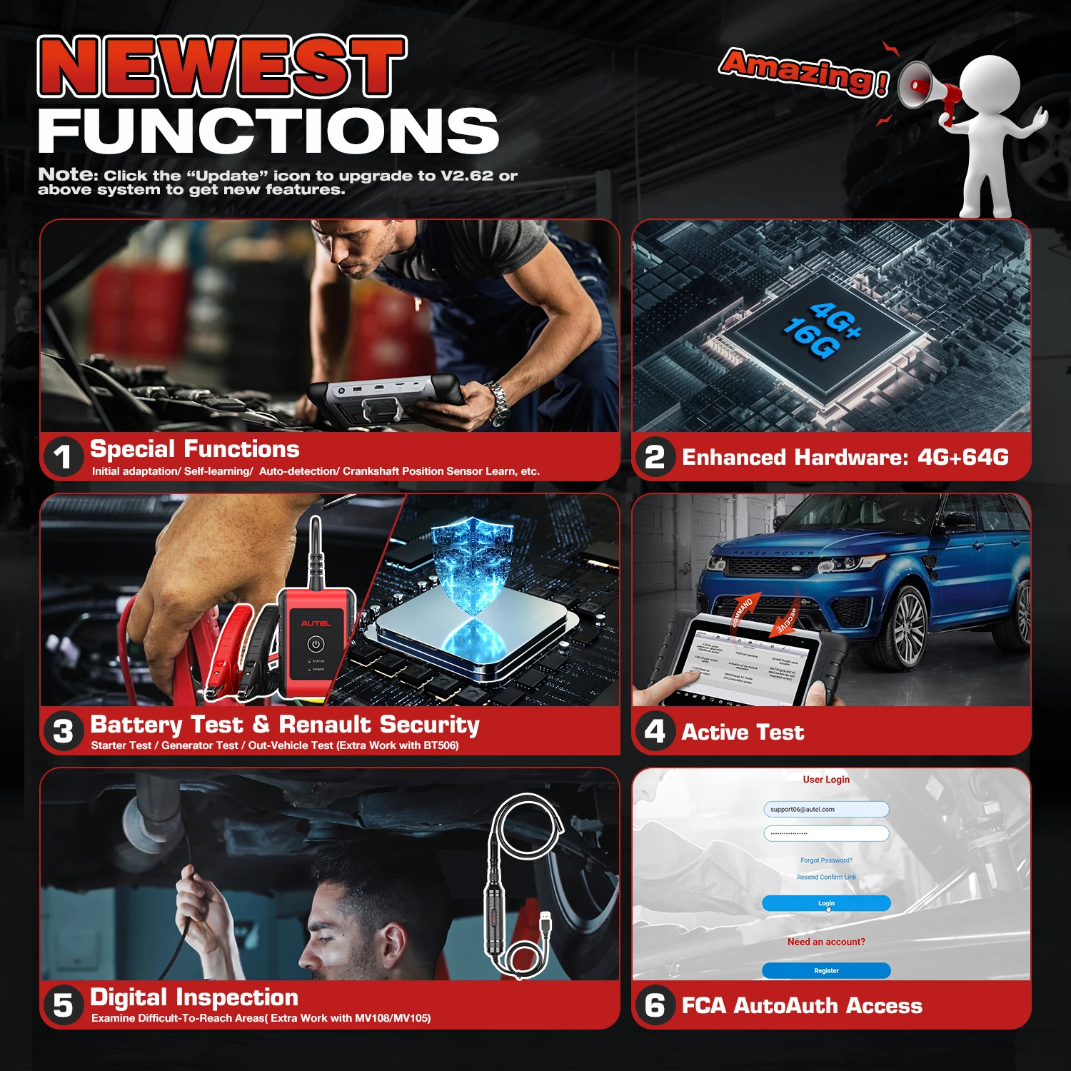 Autel MaxiCOM MK808BT PRO OBD2 Scanner Car Bi-directional Diagnostic Tool OBD2 Code Reader All System Diagnostic PK MK808KBT