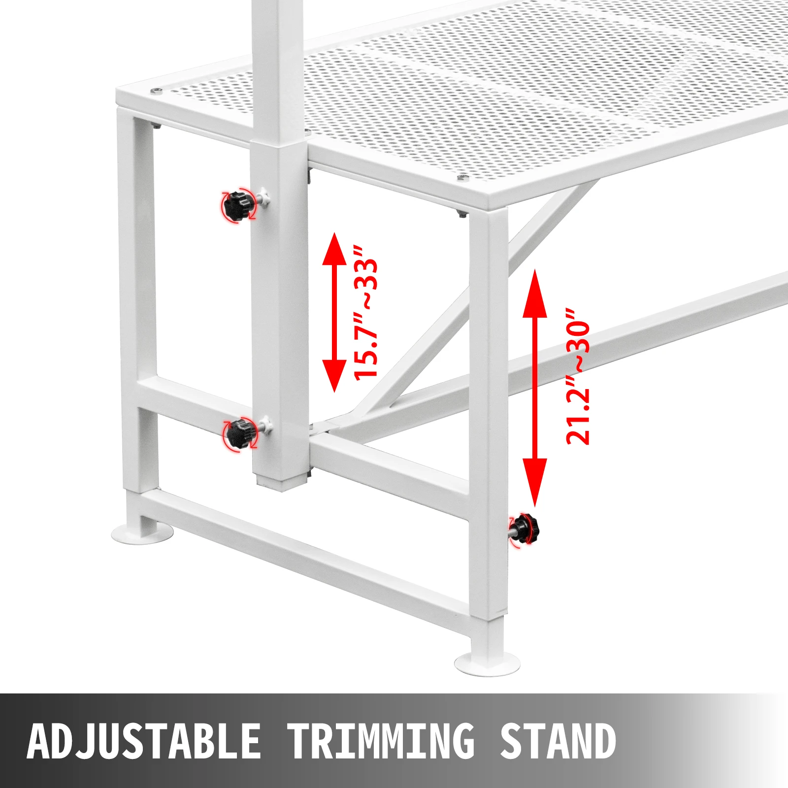 SucceBuy Livestock Stand Trimming Stand with Straight Head Piece Goat Trimming Stand Metal Frame Livestock Trimming Stands