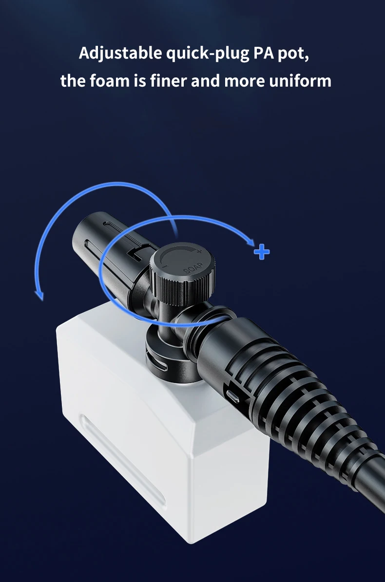 35Bar Electric Car Washer Gun 30000mAh Wireless High Pressure Water Gun Multi Function Rotating Nozzle Home Car Wipe Sprayer