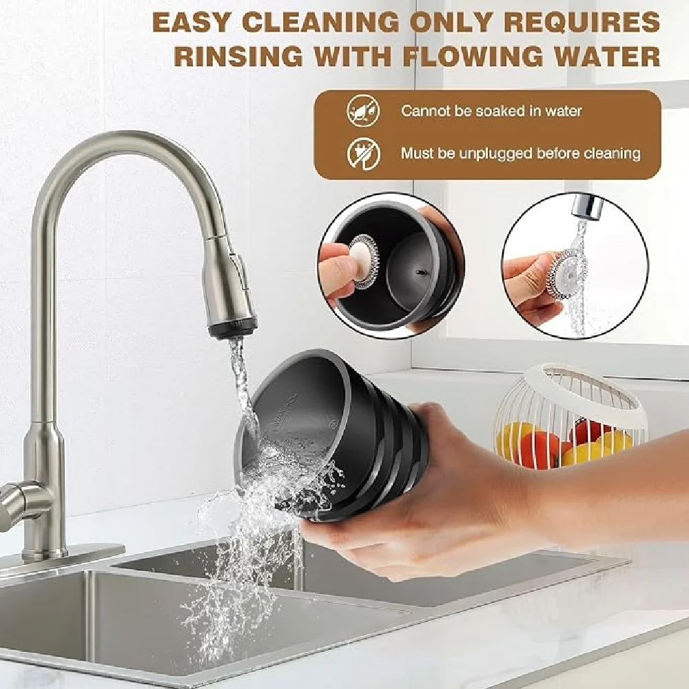 4-in-1 Electric Milk Frother & Warmer - 600ml Large Capacity, for Hot/Cold Froth, Hot Milk & Chocolate
