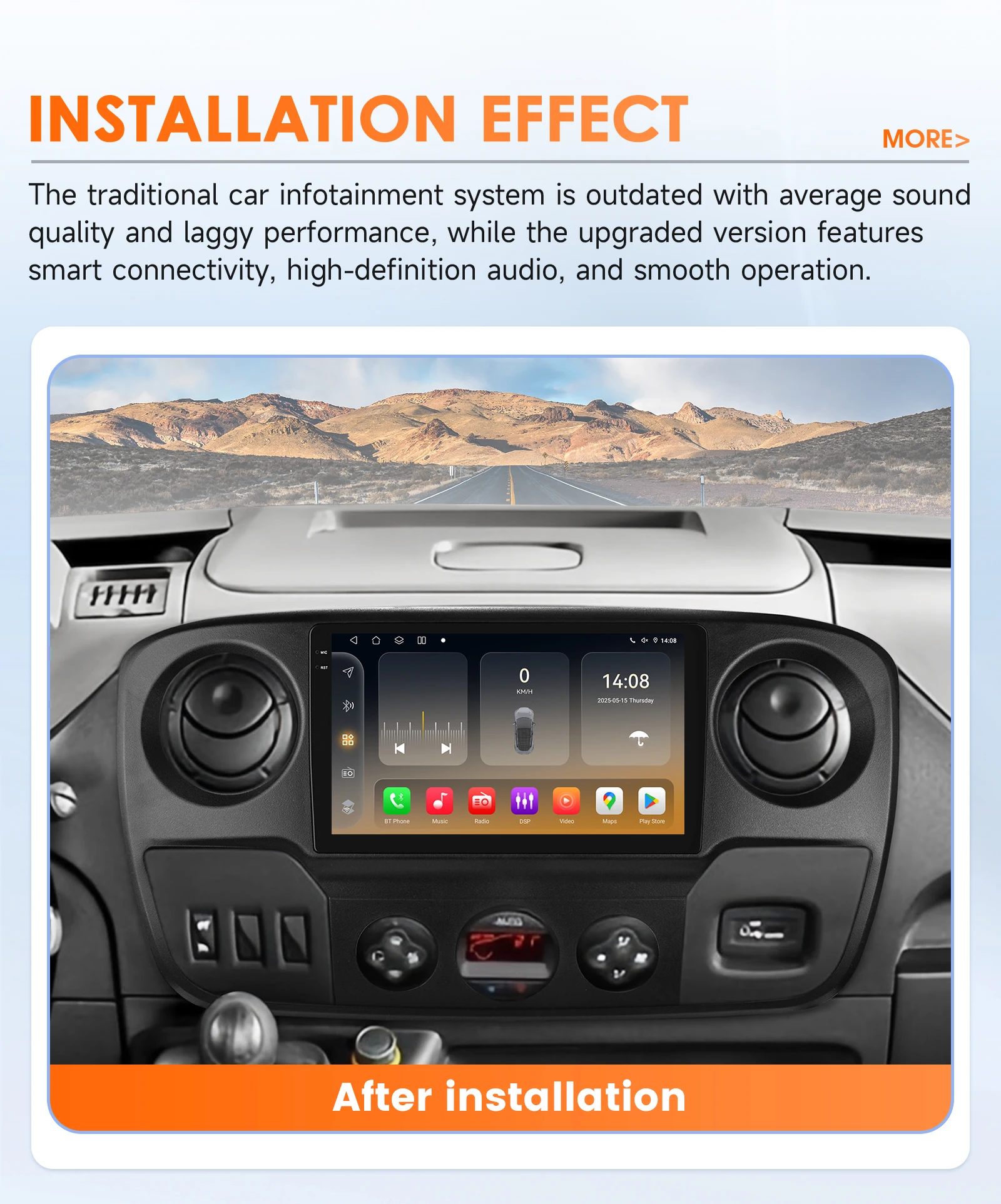 Hizpo Smart Car Systems Radio For Nissan NV400 Opel Movano Renault Master III 3 2010 - 2021 4G CarPlay Android Multimedia Player