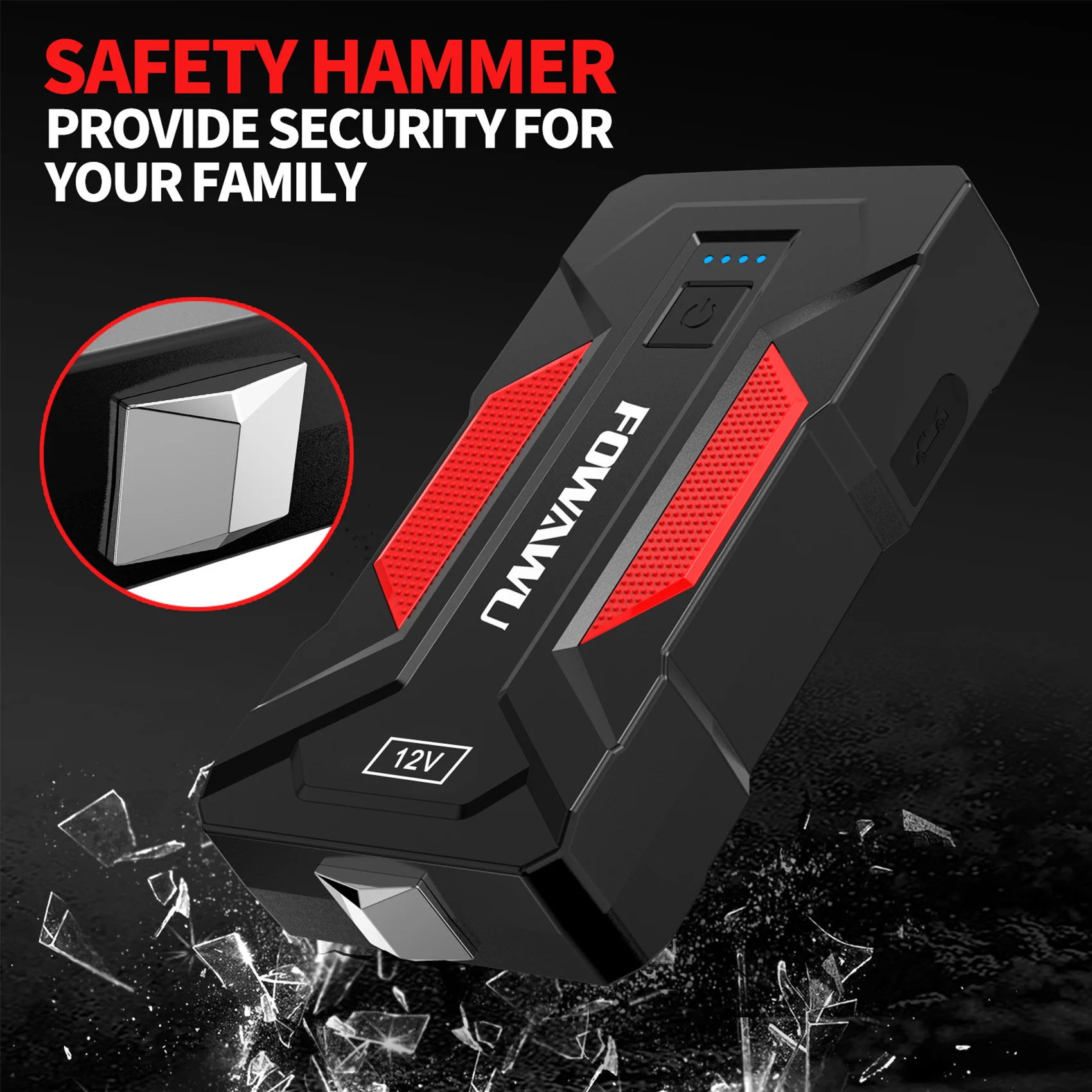 6000A Car Jump Starter, Jump Starter, 24800mAh Car Battery Jump Starter, Car Jump Starters, Portable Battery Jumper Starter