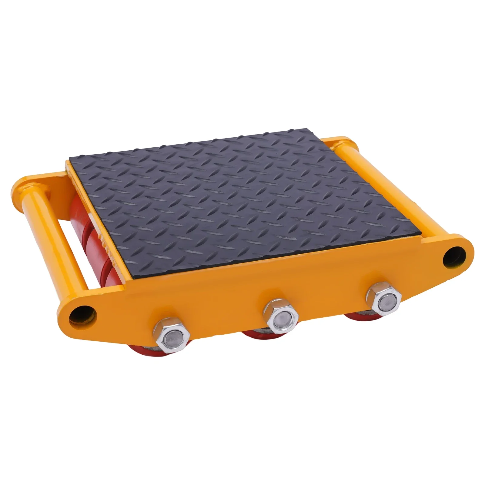 7T-Alloy Steel Machinery Mover 15T (33069lbs) Max-Load Mover w/9 High-Quality PU Rollers for Distributing and Transporting Large