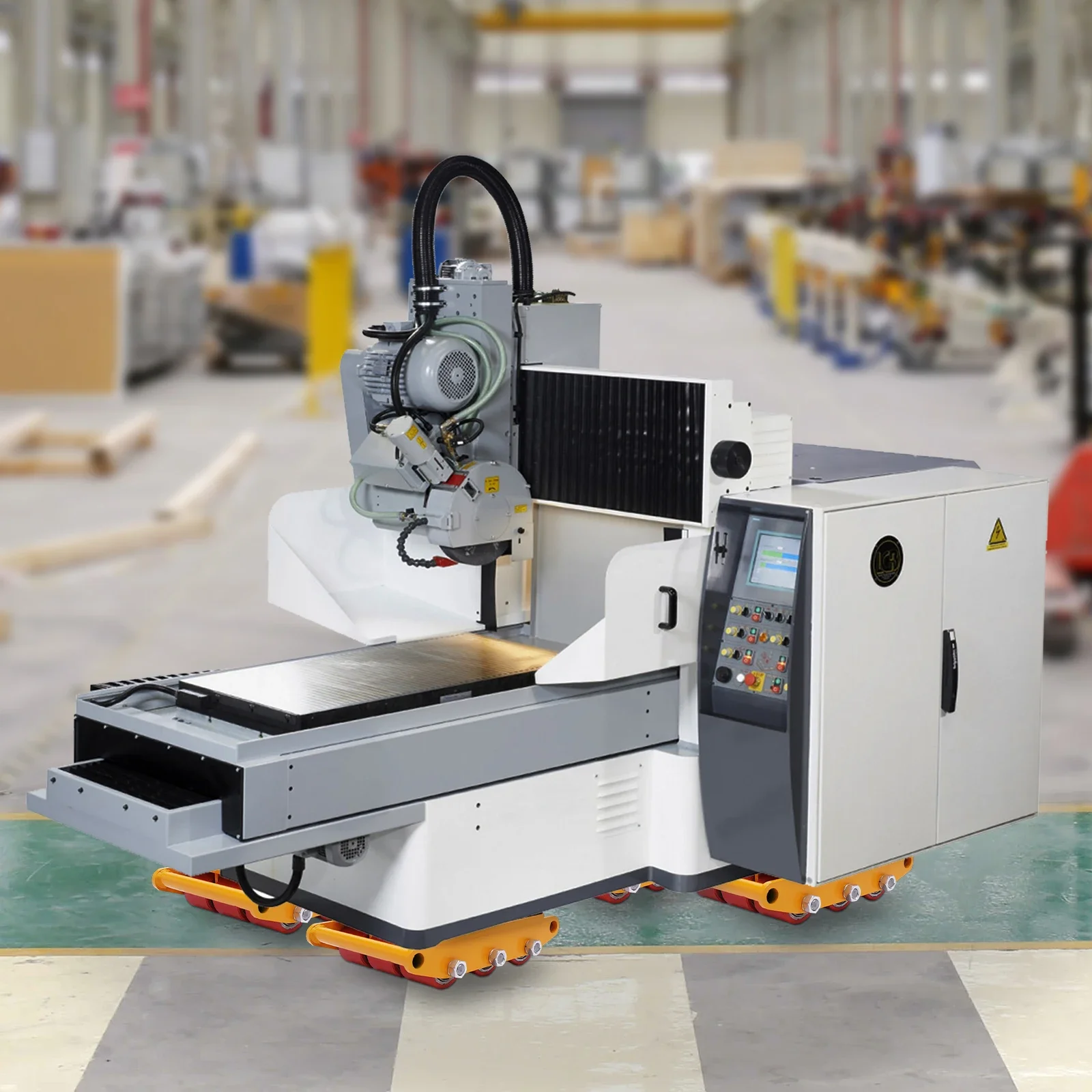 7T-Alloy Steel Machinery Mover 15T (33069lbs) Max-Load Mover w/9 High-Quality PU Rollers for Distributing and Transporting Large