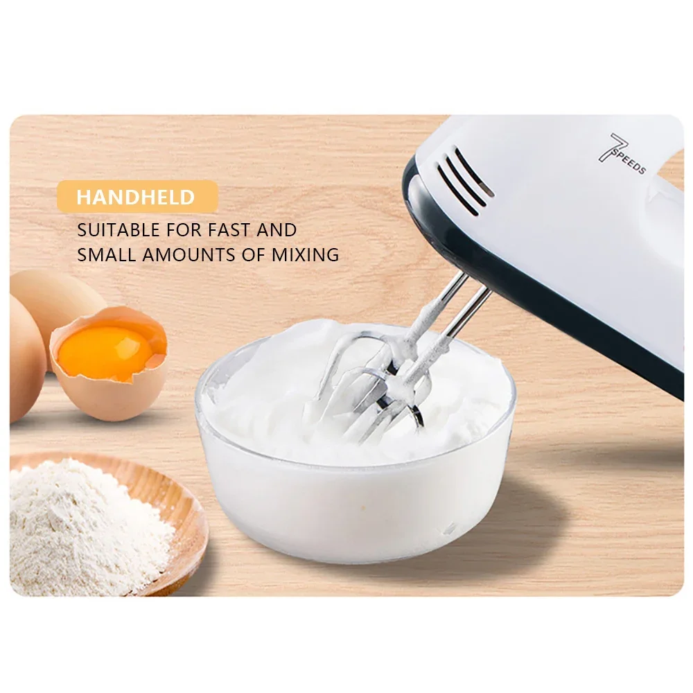 Countertop Mixer 180-350W 1.7L Capacity, Stainless Steel & Plastic Compact Design Multifunctional for Baking & Kitchen Work