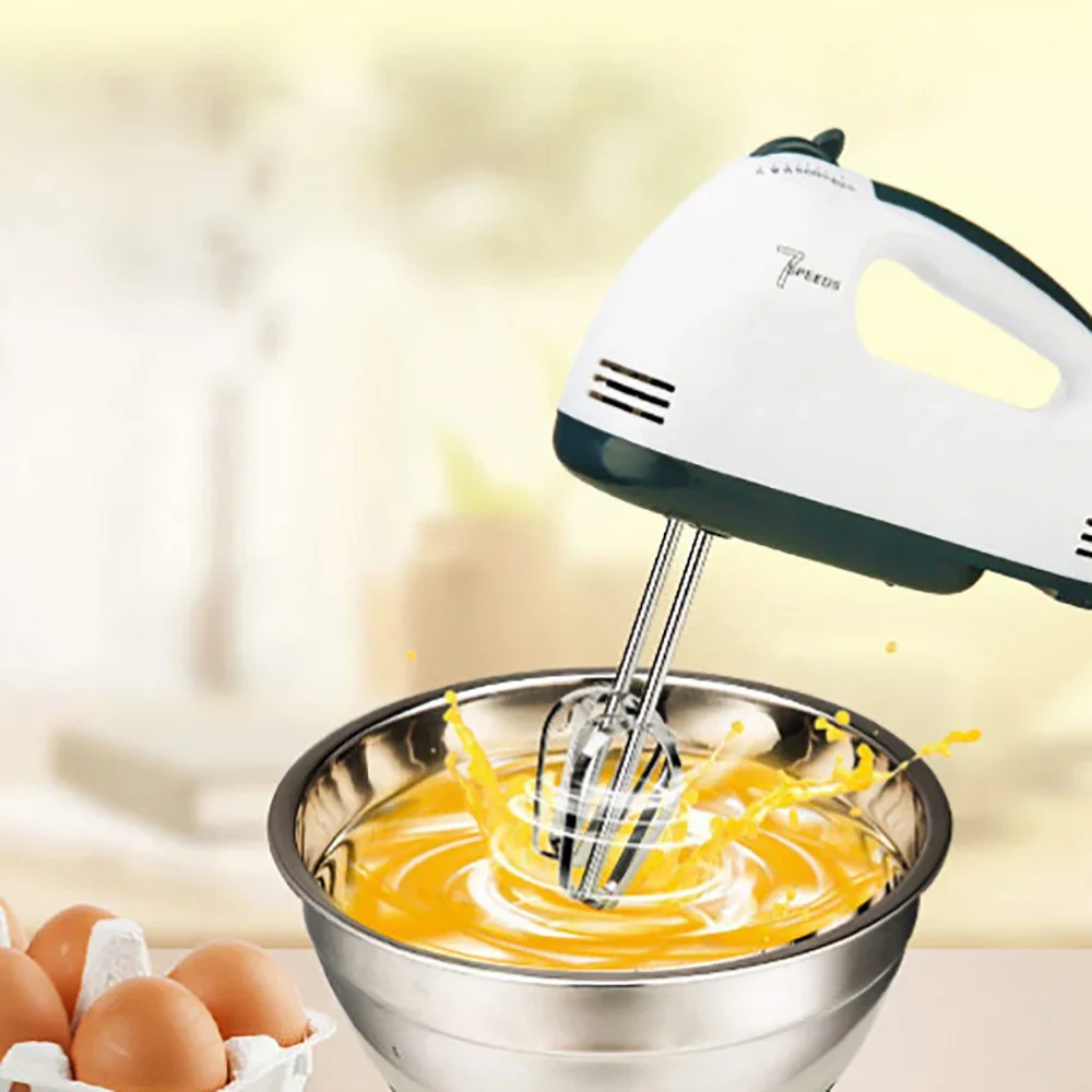 Countertop Mixer 180-350W 1.7L Capacity, Stainless Steel & Plastic Compact Design Multifunctional for Baking & Kitchen Work