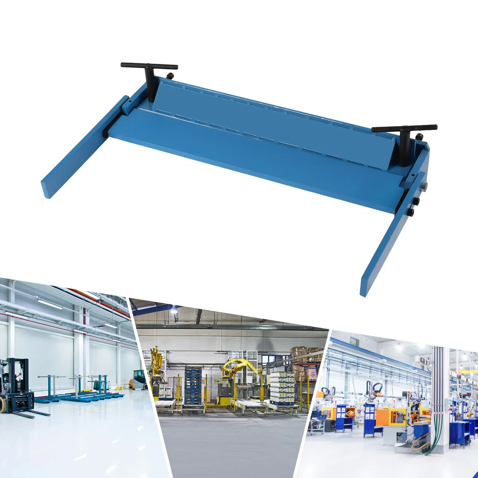 Cast Iron Powder Coated Sheet Metal Bending Beam 450mm 630mm Max Width 1-1.5mm Fold Capacity 95°-120° Angle