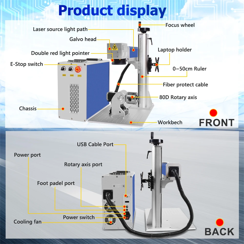 300W Galvo Fiber Laser Marking Machine JPT MOPA M7 100W Metal Cutting For Gold Silver Jewelry Metal Engraving Cutting Fast Ship