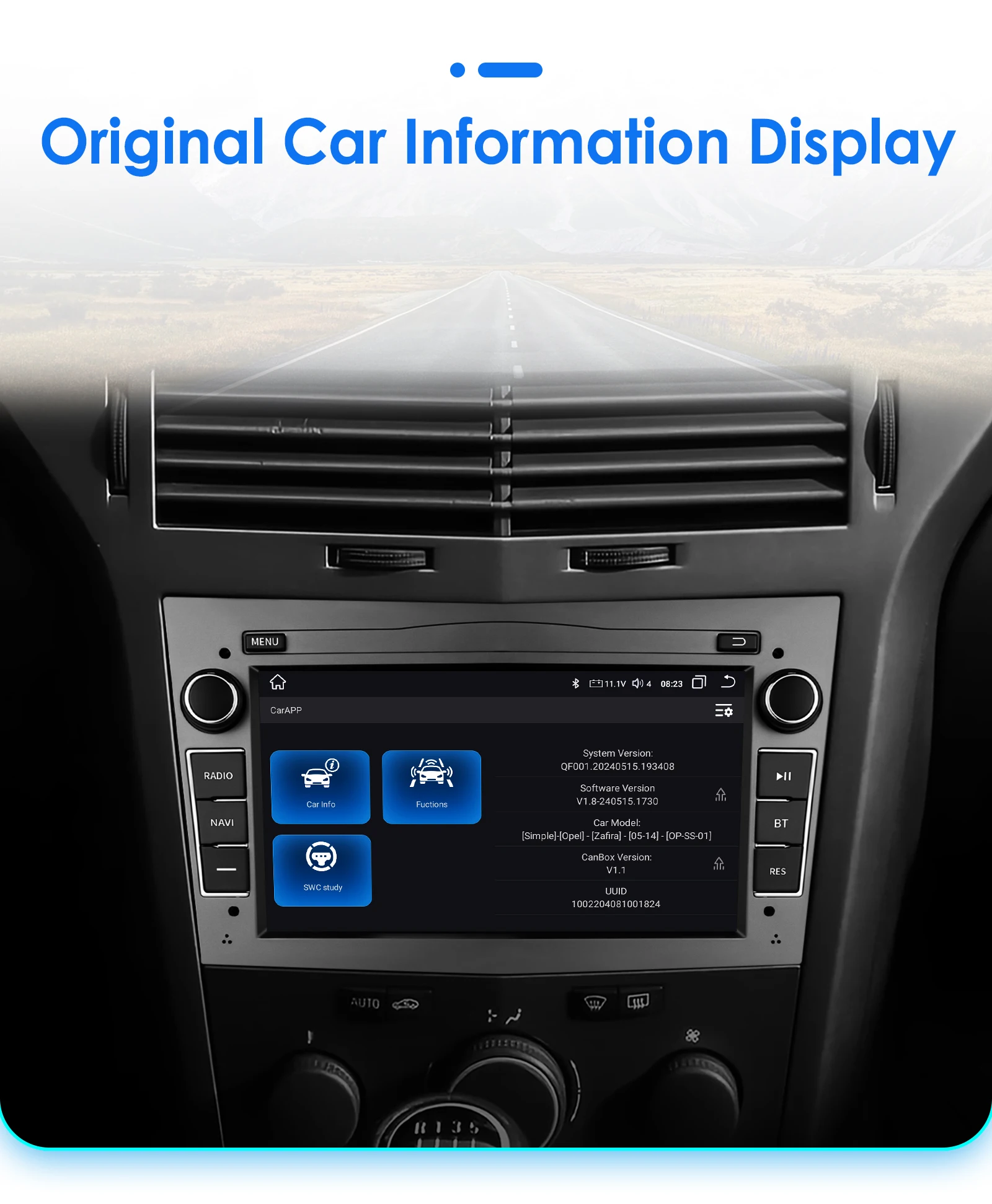 2din Android13 Car Radio For Opel Astra H J 2004 Vectra Vauxhall Antara Zafira Corsa C D Vivaro Meriva 4G wireless Carplay GPS