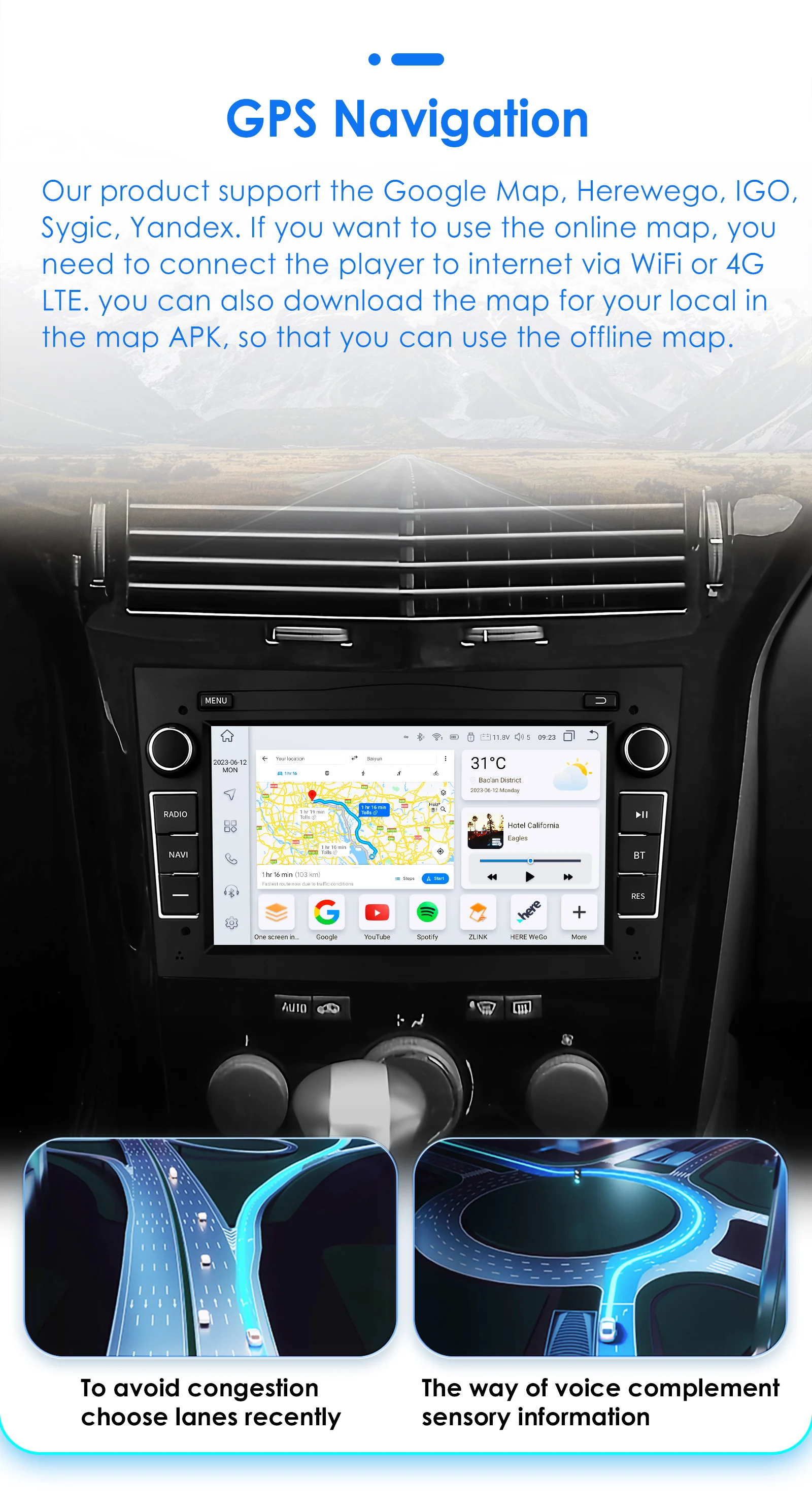 2din Android13 Car Radio For Opel Astra H J 2004 Vectra Vauxhall Antara Zafira Corsa C D Vivaro Meriva 4G wireless Carplay GPS